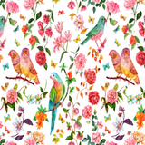 Papier Peint Oiseaux Rose | Le Petit Intissé