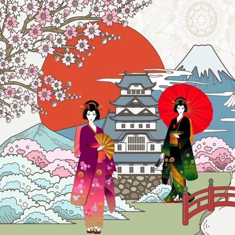 Papier Peint Ambiance Japonaise | Le Petit Intissé