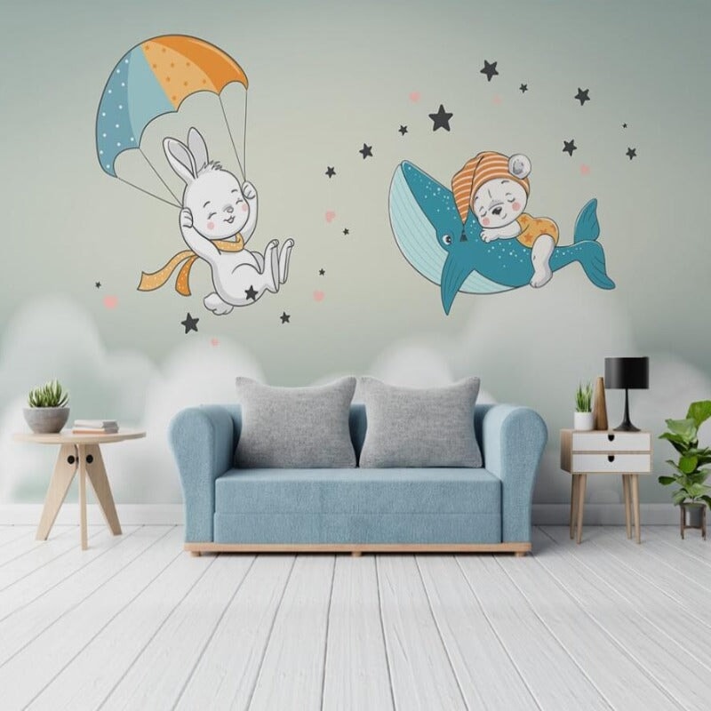 Chambre de Bébé avec papier Peint | Le Petit Intissé