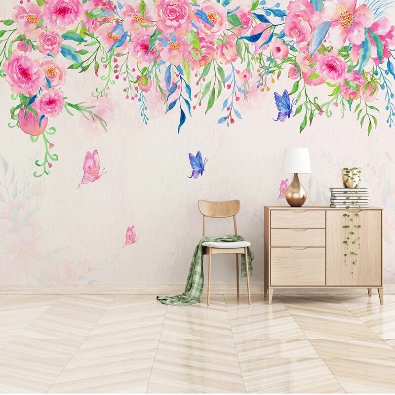 Papier peint avec petites fleurs | Le Petit Intissé