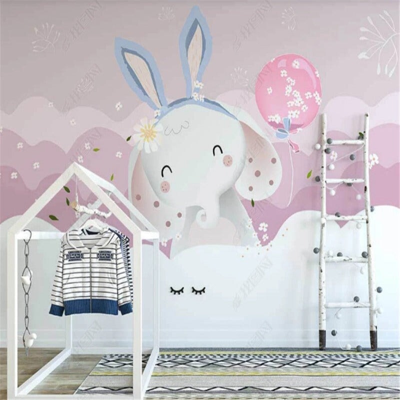 Papier Peint Eléphant Blanc | Le Petit Intissé