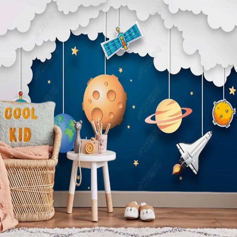 Papier Peint Espace <br/> Déco en 3D