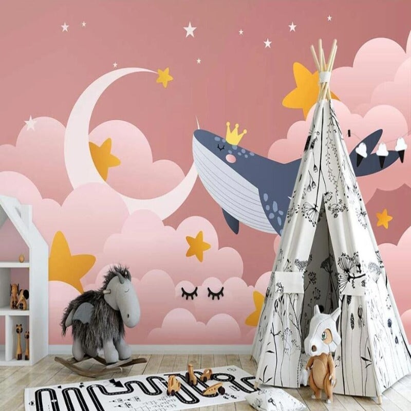 Papier Peint Chambre Fille Rose | Le Petit Intissé