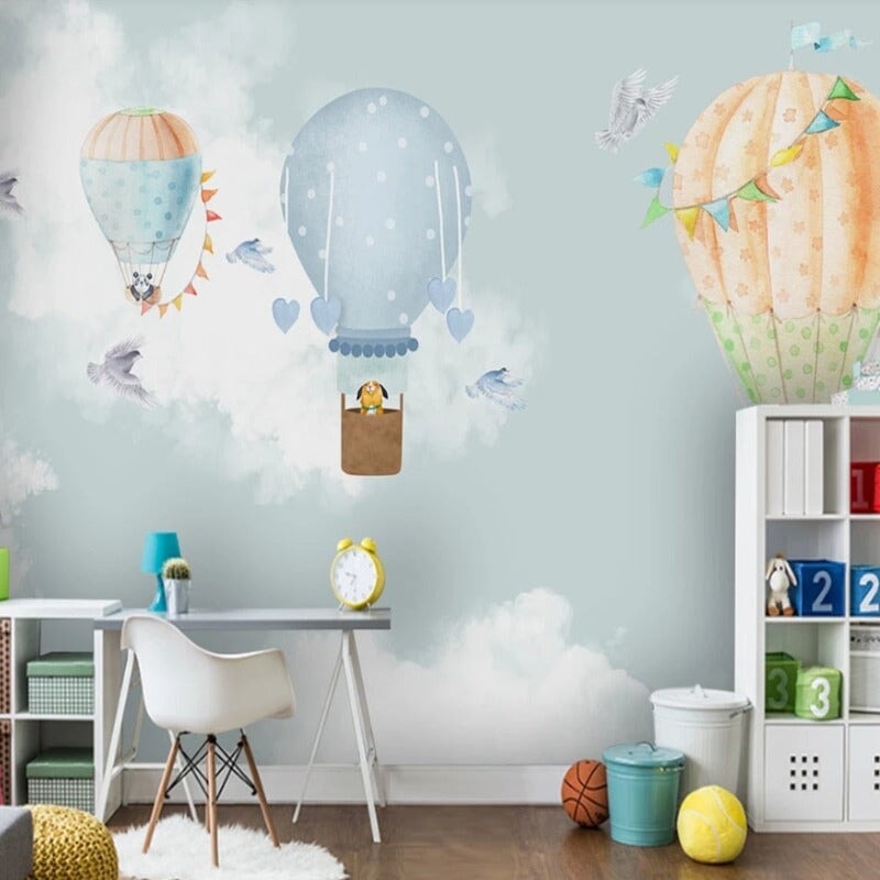 Papier Peint Montgolfières | Le Petit Intissé