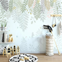 Thumbnail for Papier Peint Animaux Vert | Le Petit IntisséPapier Peint Animaux Vert | Le Petit Intissé