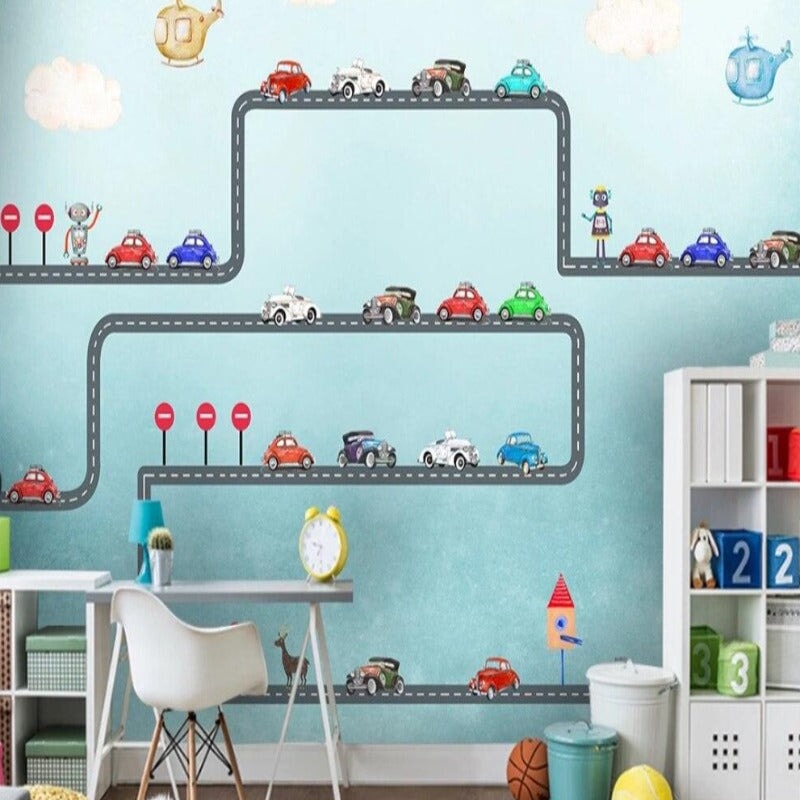 Papier Peint Petite Voiture | Le Petit Intissé