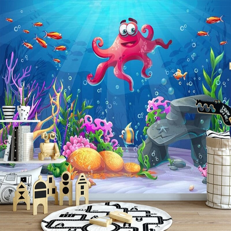 Papier Peint Pieuvre | Le Petit Intissé