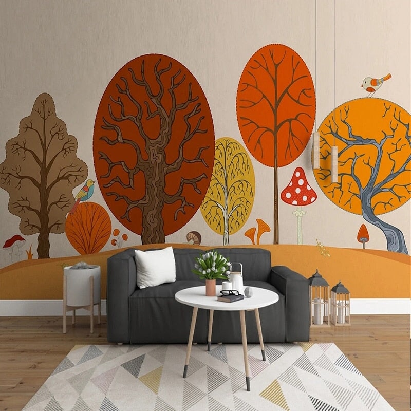 Papier Peint Bébé Classique <br/> Arbre Automne