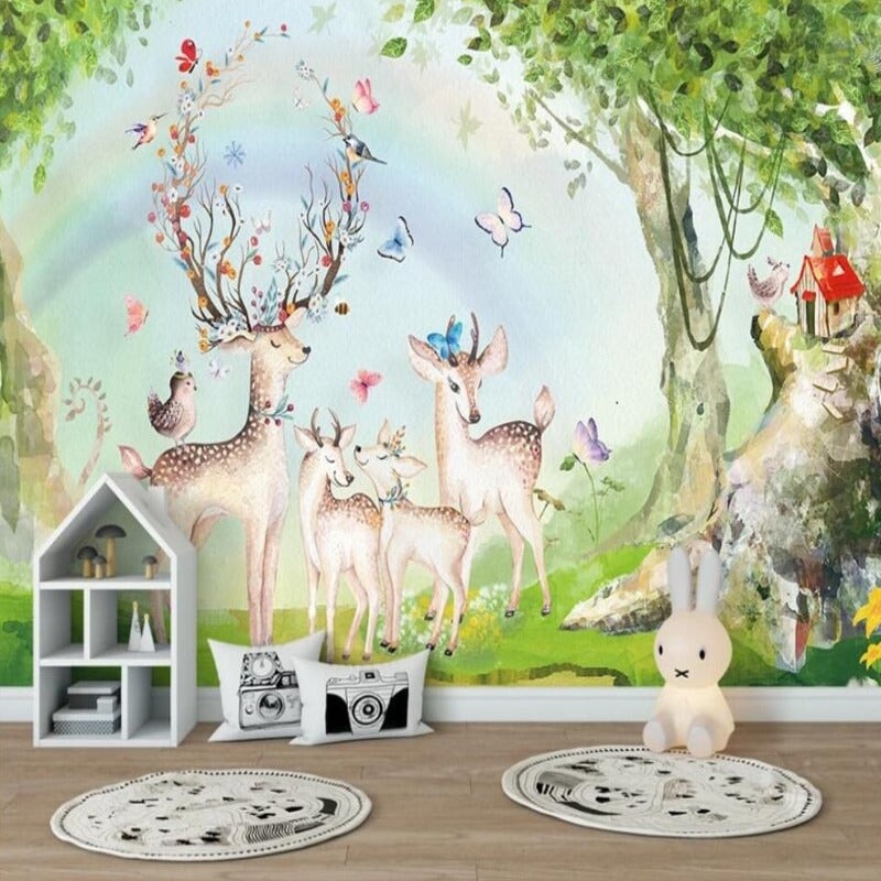 Papier Peint Paysage Animaux | Le Petit Intissé