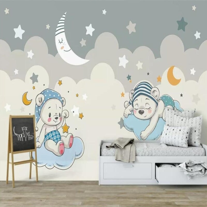 Papier Peint Motif Chambre Bébé | Le Petit Intissé