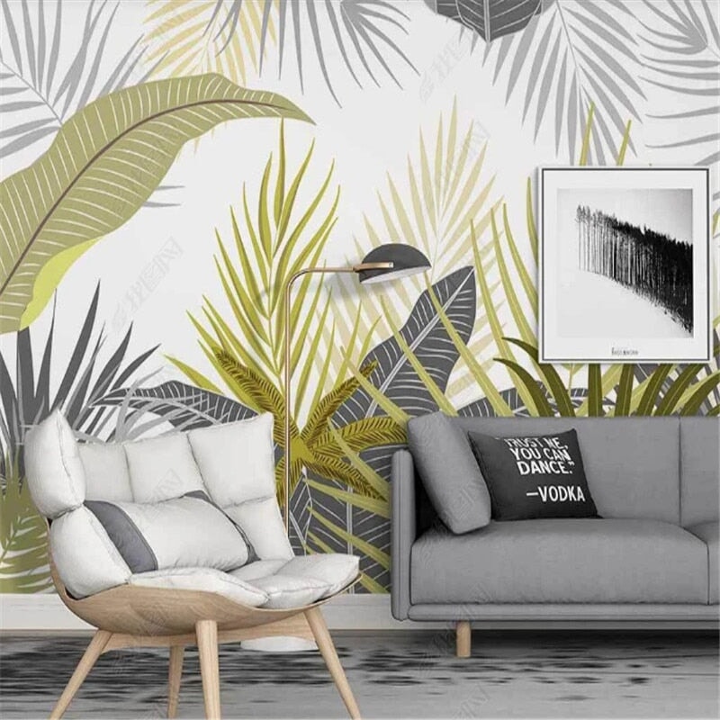 Papier Peint Tropical Kaki | Le Petit Intissé