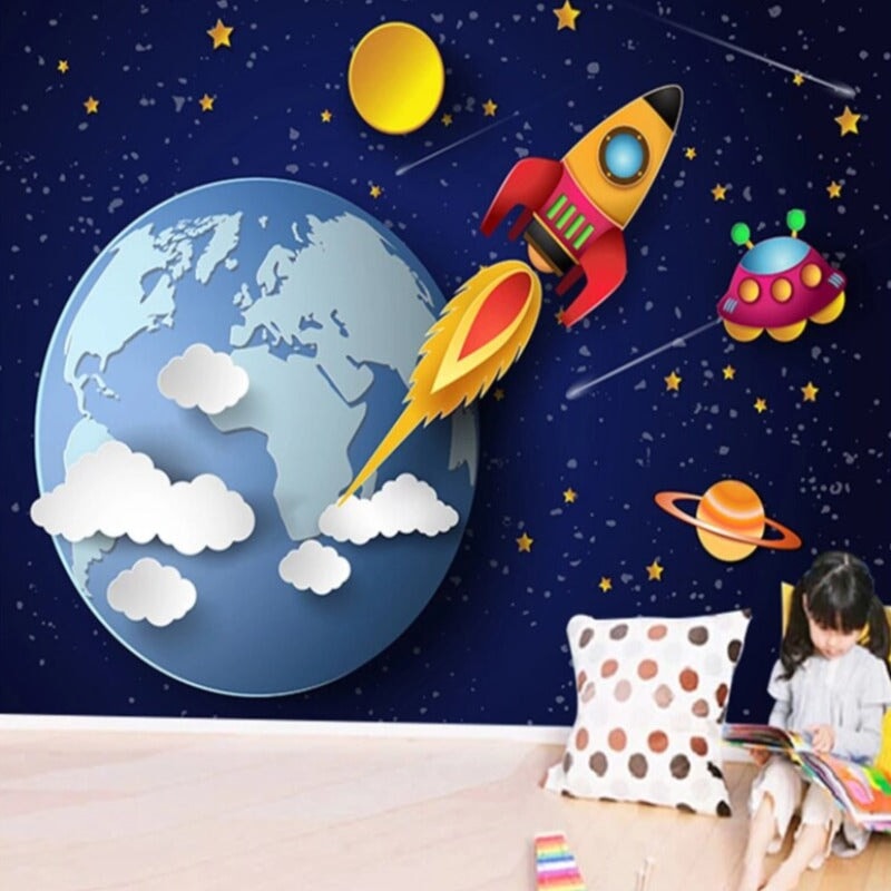 Papier Peint Planète Terre | Le Petit Intissé