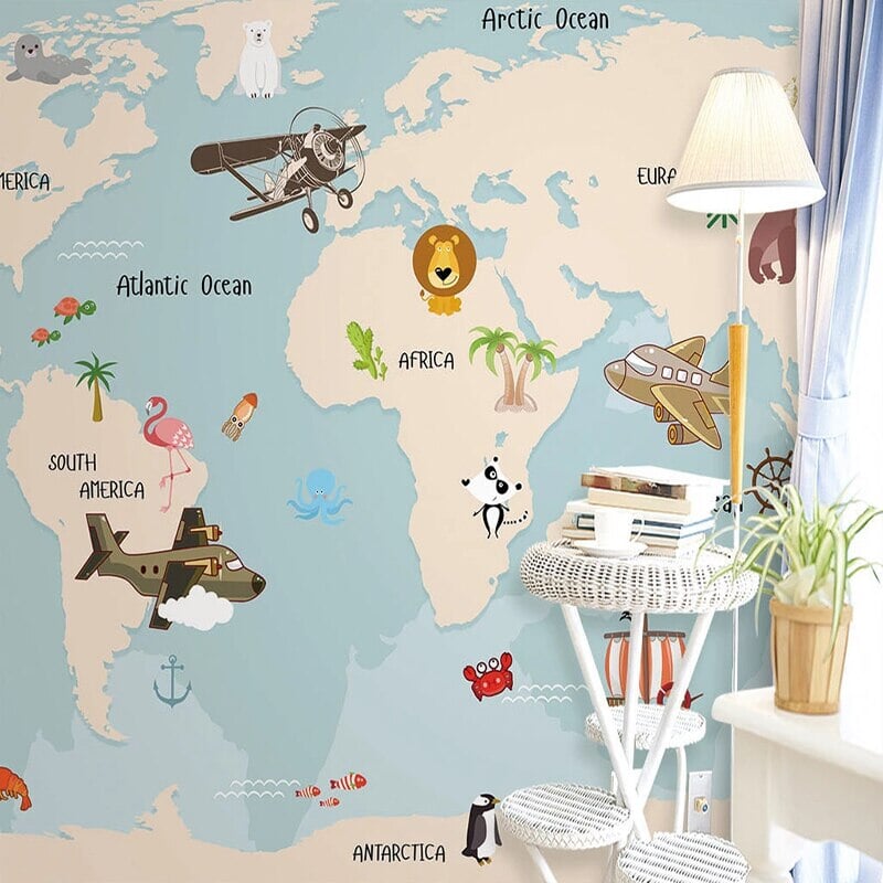 Tapisserie Map Monde | Le Petit Intissé