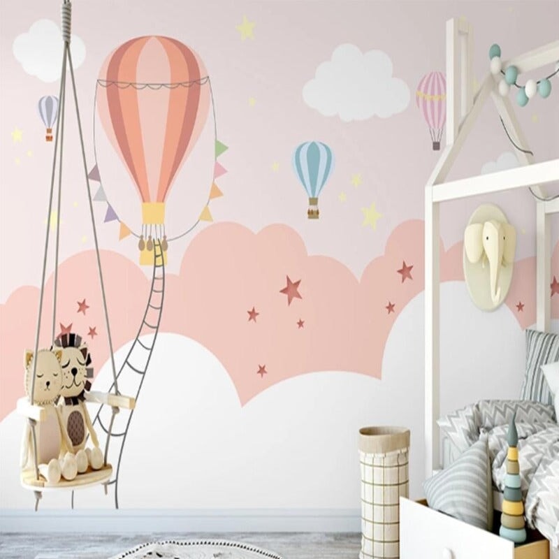 Papier Peint Chambre Fille Rose Pâle | Le Petit Intissé