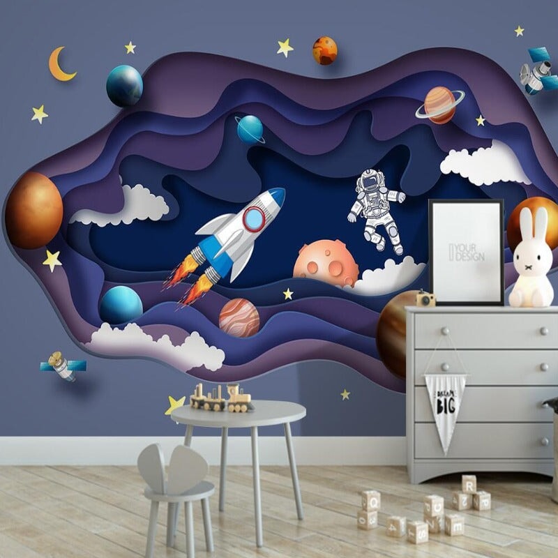 Papier Peint Espace <br/> Trompe l'Œil