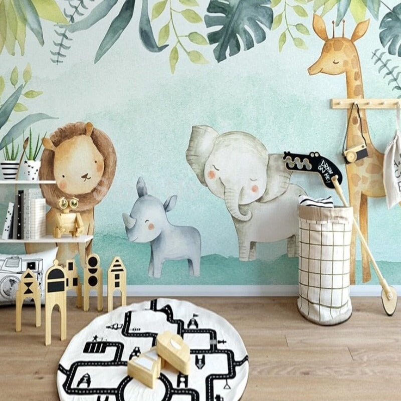 Papier Peint Animaux Jungle | Le Petit Intissé