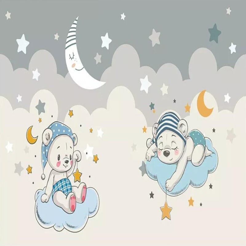 Papier Peint Motif Chambre Bébé | Le Petit Intissé