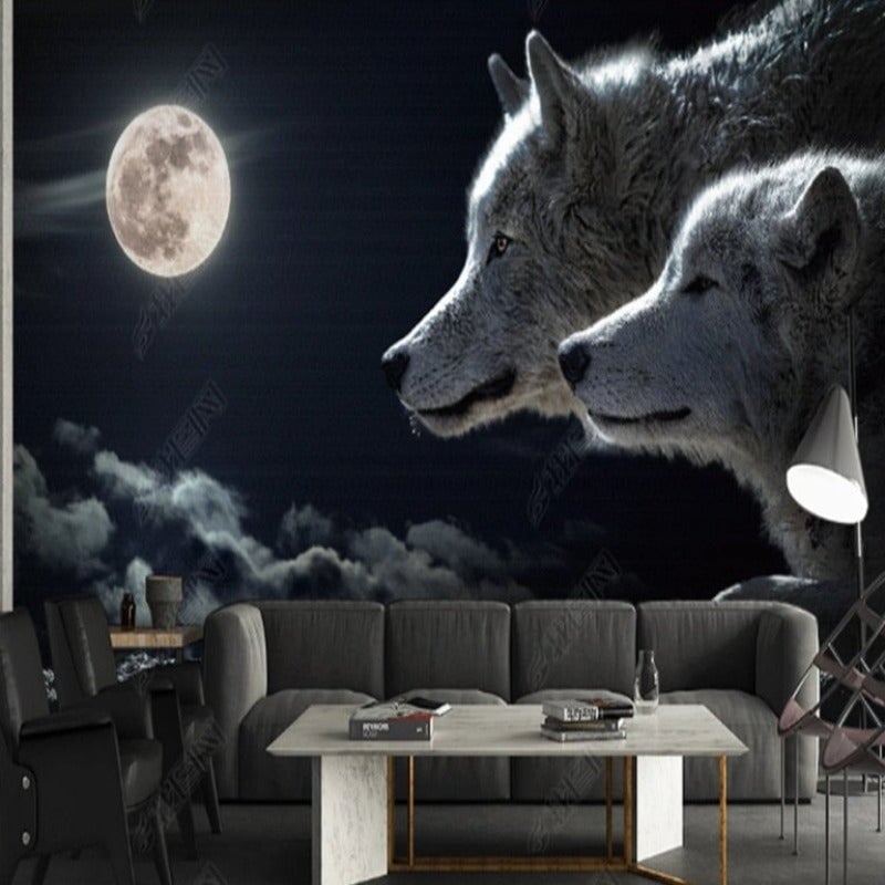 Papier Peint Ado Classique <br/> Duo de Loup