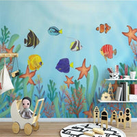 Thumbnail for Papier Peint Panoramique Fond Marin | Le Petit Intissé
