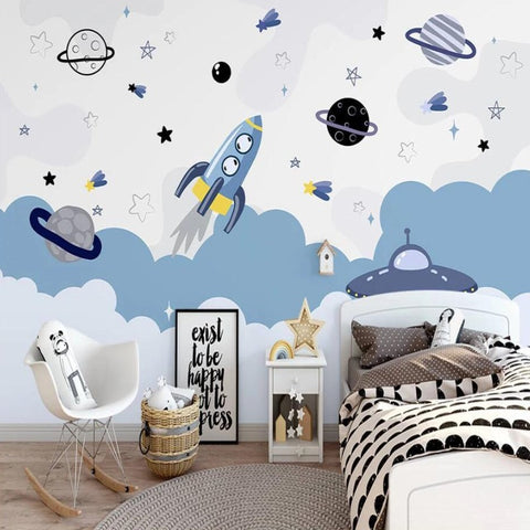 Achetez en ligne un papier peint Astronomie et Espace pour enfant? - Papier  peint panoramique