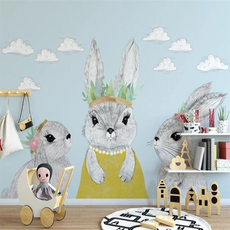 Papier Peint Petit Lapin | Le Petit Intissé