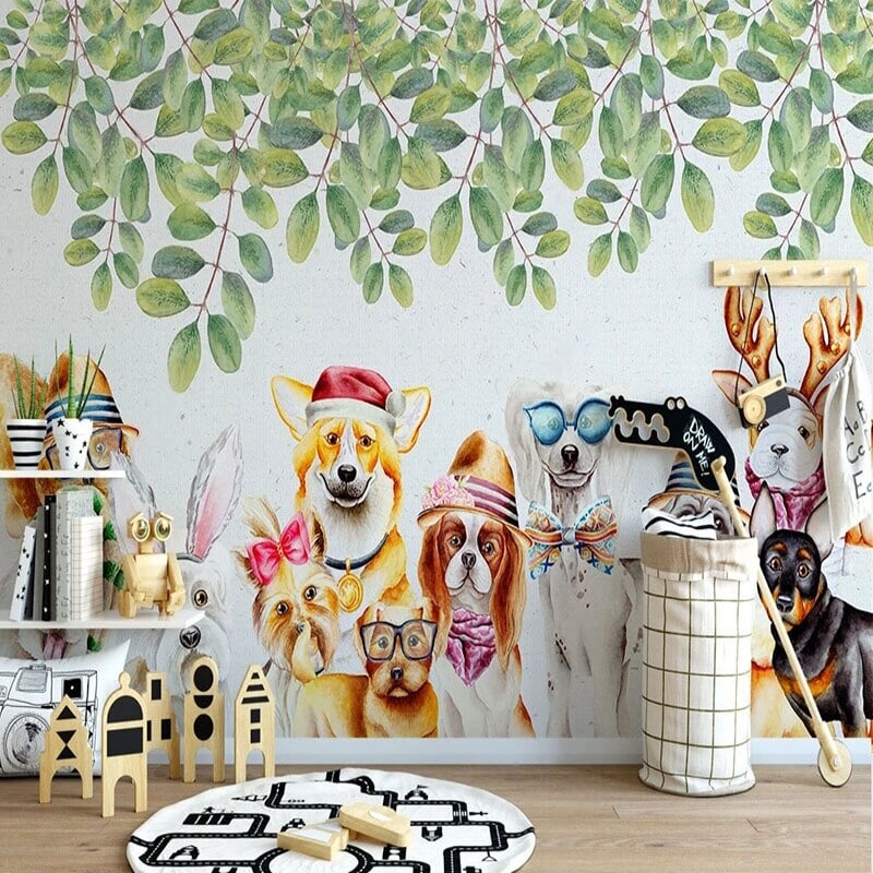 Papier Peint Panoramique Chien | Le Petit Intissé