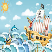 Thumbnail for Papier Peint Bateau Pirate | Le Petit Intissé