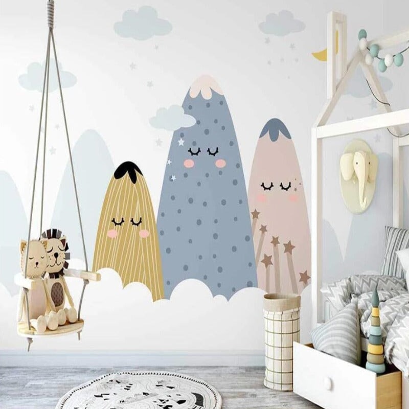 Papier Peint Chambre Bébé Montagne | Le Petit Intissé