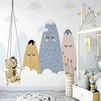 Thumbnail for Papier Peint Chambre Bébé Montagne | Le Petit Intissé