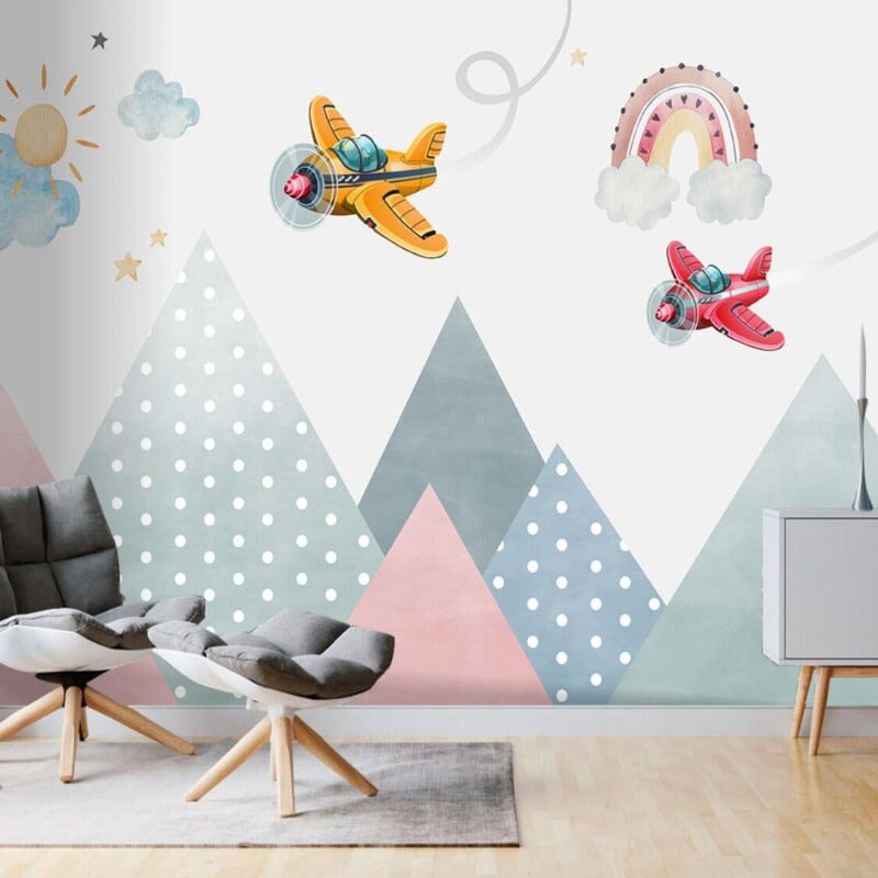 Déco Chambre Avion Jaune | Le Petit Intissé