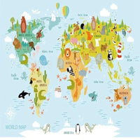 Thumbnail for Carte du Monde Déco Chambre | Le Petit Intissé