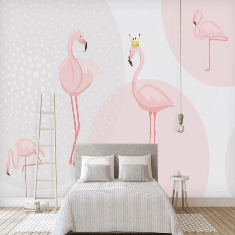 Papier Peint Flamant Rose Pas Cher | Le Petit Intissé