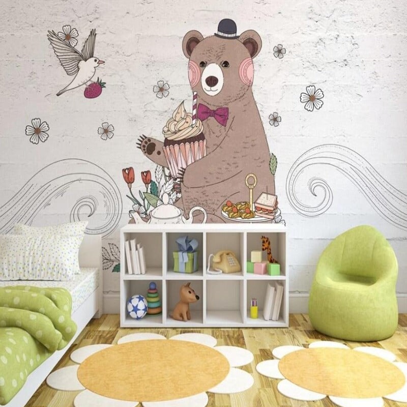 Papier Peint Ours Brun | Le Petit Intissé