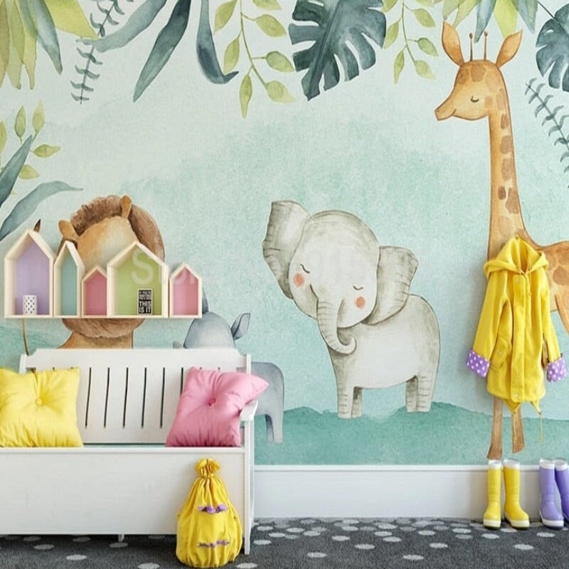 Papier Peint Animaux Jungle | Le Petit Intissé