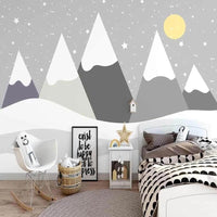 Thumbnail for Papier Peint Montagne Enneigée | Le Petit Intissé