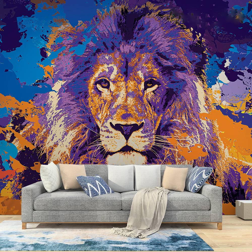 Papier Peint Tête de Lion | Le Petit Intissé