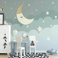 Thumbnail for Papier Peint Chambre Lune | Le Petit Intissé