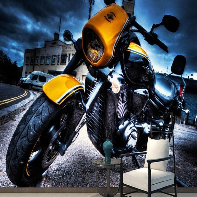 Papier Peint 3D Moto | Le Petit Intissé