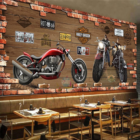 Déco Murale Moto Chopper | Le Petit Intissé