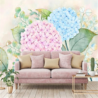 Thumbnail for Papier Peint Fleur Bleu Rose | Le Petit Intissé