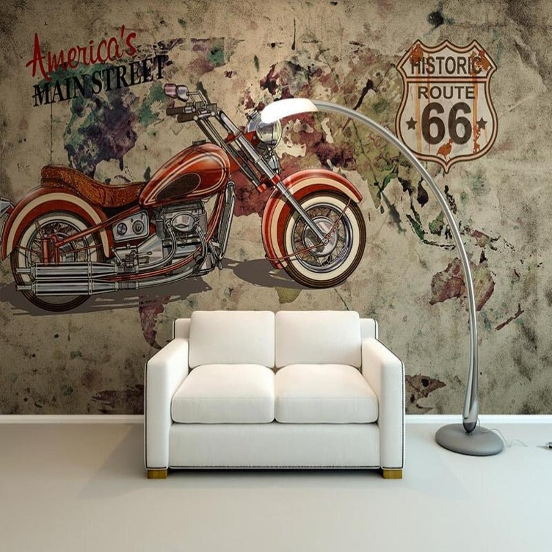 Papier Peint Moto Décoration Maison | Le Petit Intissé