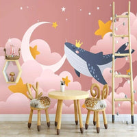 Thumbnail for Papier Peint Chambre Fille Rose | Le Petit Intissé