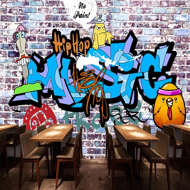 Papier Peint Tag Graffiti | Le Petit Intissé