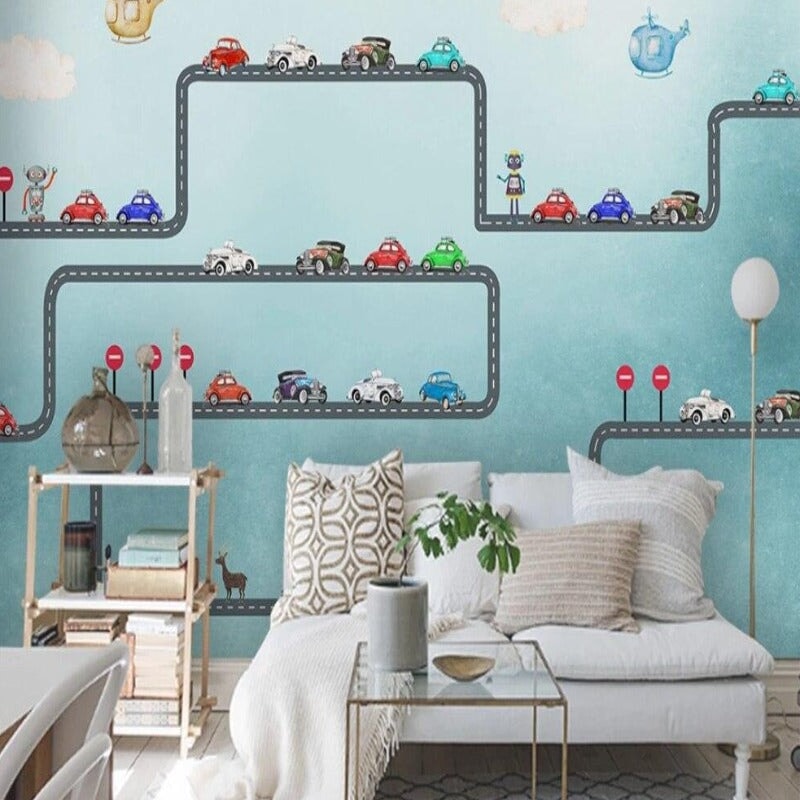 Papier Peint Petite Voiture | Le Petit Intissé