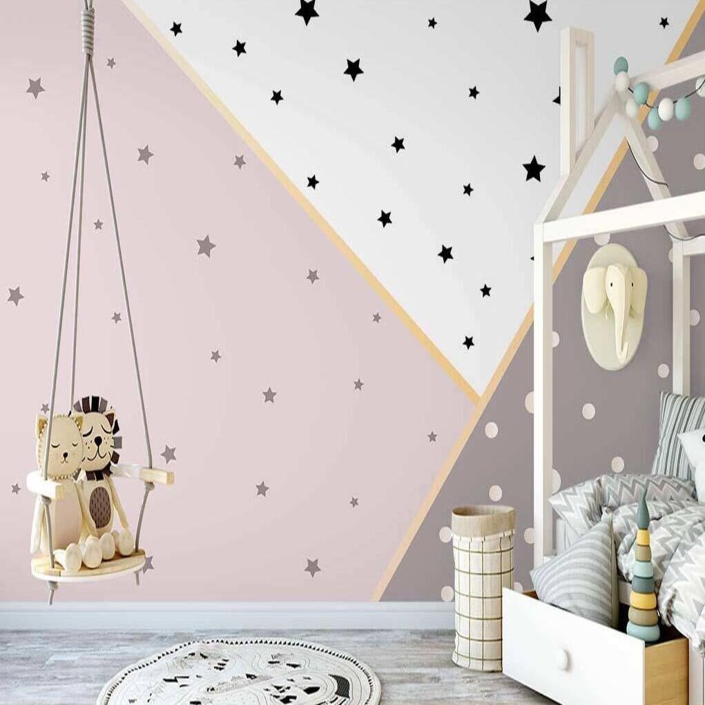 Papier Peint Panoramique Géométrique | Le Petit Intissé