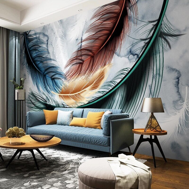 Papier Peint Déco Plume | Le Petit Intissé