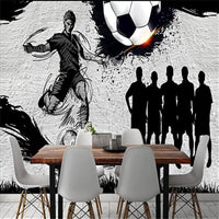 Thumbnail for Papier Peint Foot <br/> Noir et Blanc Thème Football