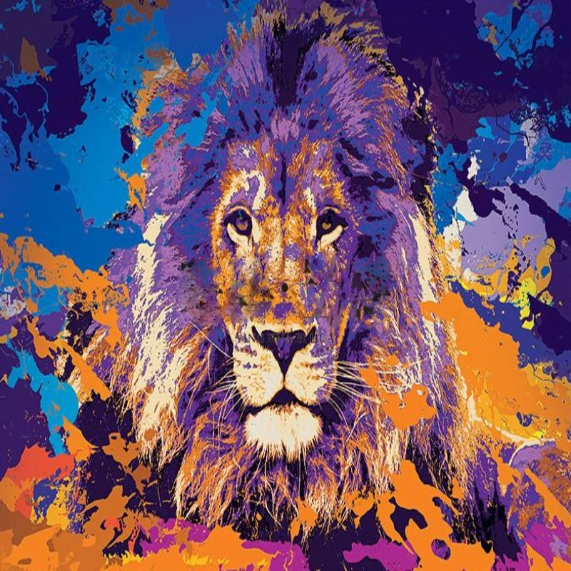 Papier Peint Tête de Lion | Le Petit Intissé