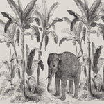 Tapisserie Eléphant Noir et Blanc | Le Petit Intissé