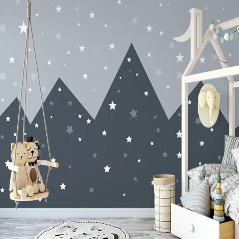 Papier Peint Bleu Garçon | Le Petit Intissé